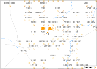 map of Danbeki