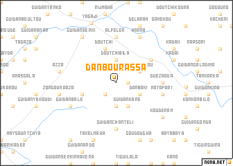 map of Dan Bourassa