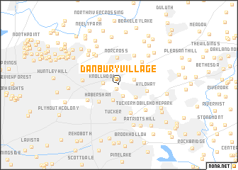 map of Danbury Village
