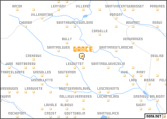 map of Dancé