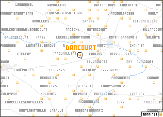 map of Dancourt