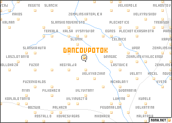 map of Dancov Potok