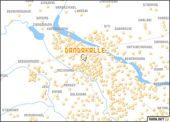 map of Danda Kalle