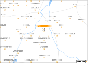 map of Dandamou