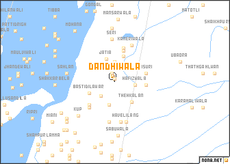 map of Dandhī Wāla