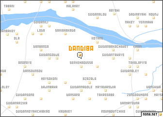 map of Dan Diba