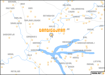 map of Dandi Gujrān
