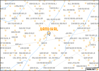 map of Dandiwāl