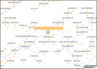 map of Dando Mandinga