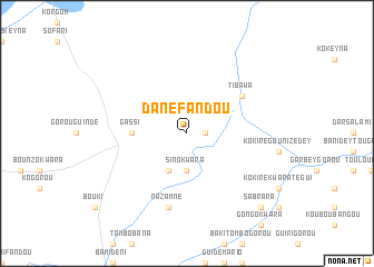 map of Danéfandou