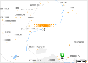 map of Dāneshmand