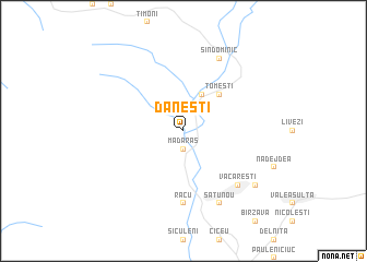 map of Dăneşti