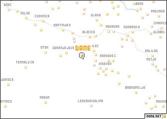 map of Dane