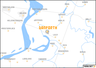 map of Danforth