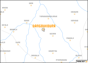 map of Dangoukoura