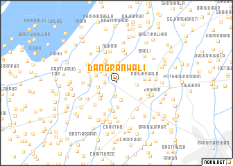 map of Dangrānwāli