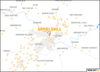 map of Daniels Hill