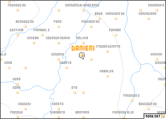 map of Daniéni