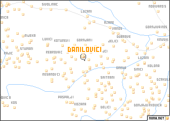 map of Danilovići