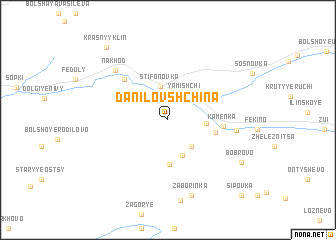 map of Danilovshchina
