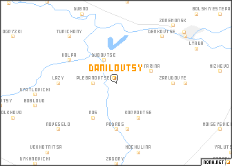 map of Danilovtsy