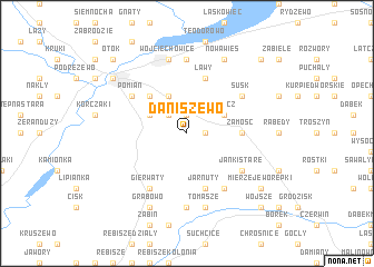 map of Daniszewo