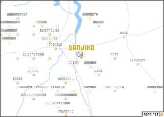 map of Dan Jiko