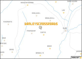 map of Danleys Crossroads