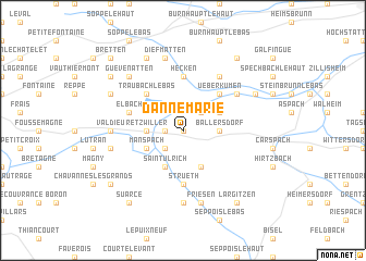 map of Dannemarie