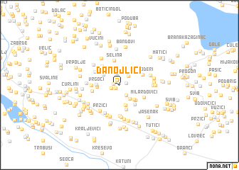 map of Danojlići