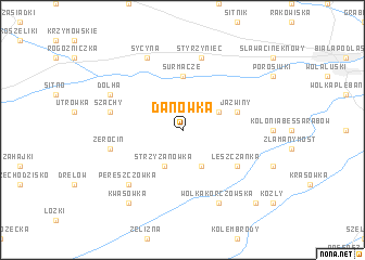 map of Danówka