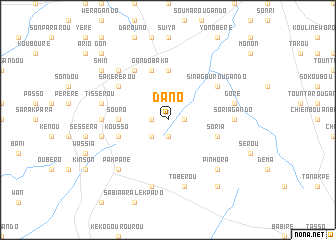 map of Dano