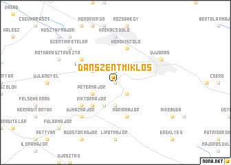 map of Dánszentmiklós