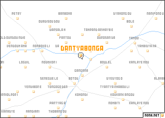 map of Dantyabonga