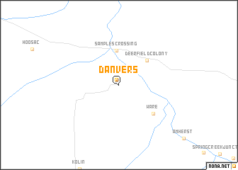 map of Danvers