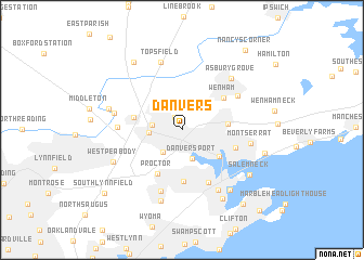 map of Danvers