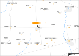 map of Danville