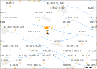 map of Dány