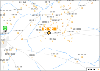 map of Danzaki