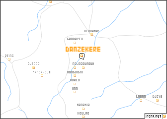 map of Danzékéré