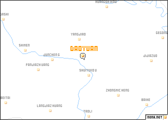 map of Daoyuan