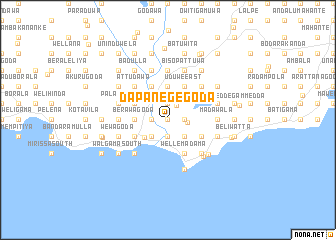map of Dapanegegoda