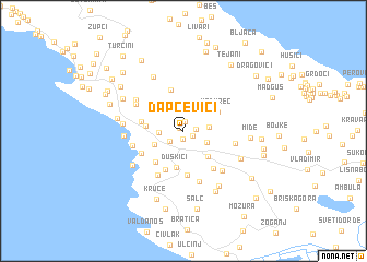 map of Dapčevići