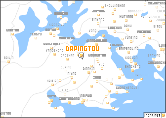 map of Dapingtou