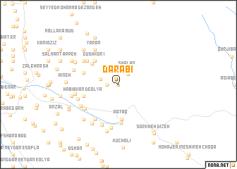 map of Dārābī