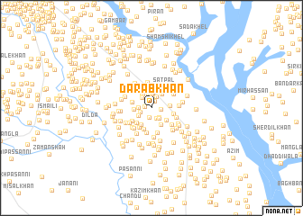 map of Darab Khān