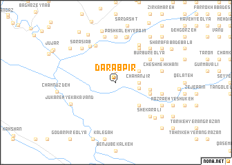 map of Dārāb Pīr