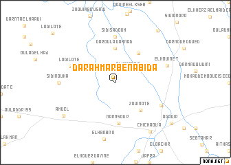 map of Dar Ahmar Ben Abida