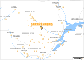 map of Darakehābād