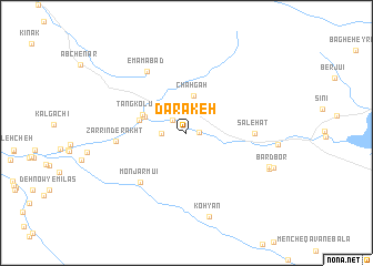 map of Darakeh